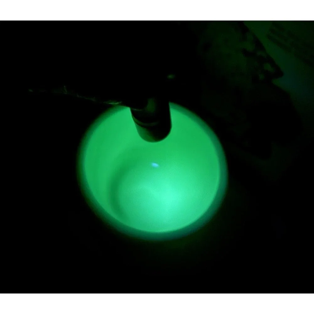Vintage kitchen jadeite green milk glass mixing bowl 6.5